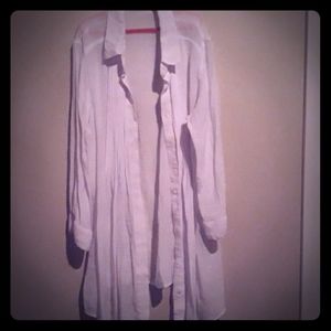 White button up blouse